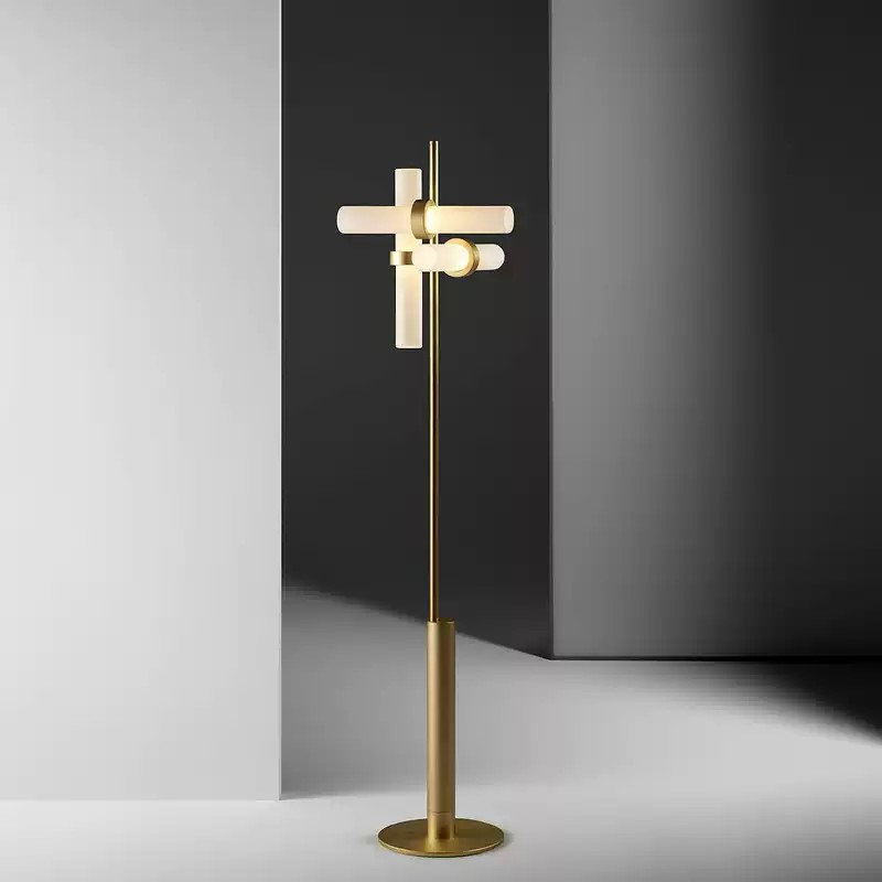 北欧简约铁艺样板房落地灯 设计师客厅卧室书房创意个性LED落地灯